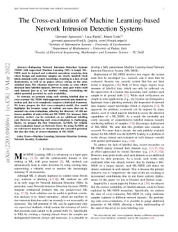 The Cross-evaluation of Machine Learning-based Network Intrusion
  Detection Systems