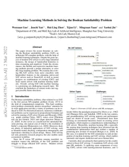 Machine Learning Methods in Solving the Boolean Satisfiability Problem