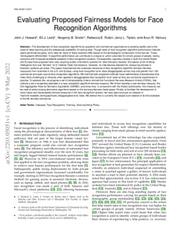 Evaluating Proposed Fairness Models for Face Recognition Algorithms