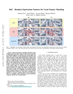 ReF -- Rotation Equivariant Features for Local Feature Matching