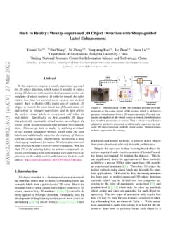 Back to Reality: Weakly-supervised 3D Object Detection with Shape-guided
  Label Enhancement