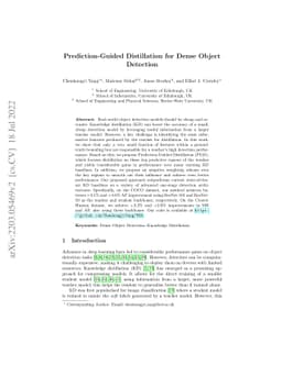 Prediction-Guided Distillation for Dense Object Detection