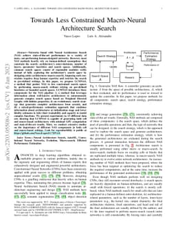 Towards Less Constrained Macro-Neural Architecture Search