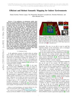 Efficient and Robust Semantic Mapping for Indoor Environments