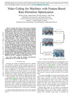 Video Coding for Machines with Feature-Based Rate-Distortion
  Optimization