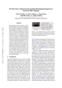 WLASL-LEX: a Dataset for Recognising Phonological Properties in American
  Sign Language