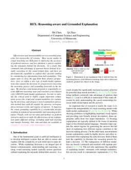 REX: Reasoning-aware and Grounded Explanation