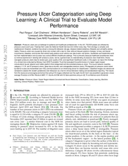 Pressure Ulcer Categorisation using Deep Learning: A Clinical Trial to
  Evaluate Model Performance