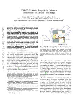 FIG-OP: Exploring Large-Scale Unknown Environments on a Fixed Time
  Budget