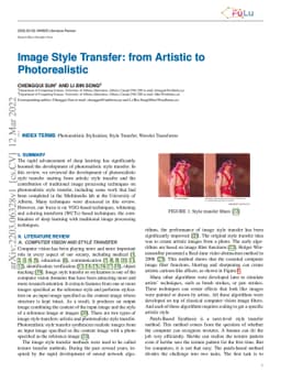 Image Style Transfer: from Artistic to Photorealistic
