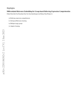 Differentiated Relevances Embedding for Group-based Referring Expression
  Comprehension