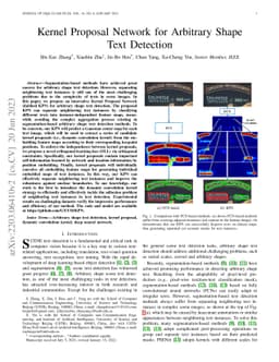Kernel Proposal Network for Arbitrary Shape Text Detection