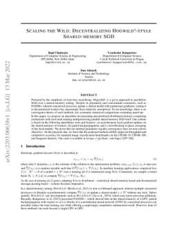 Scaling the Wild: Decentralizing Hogwild!-style Shared-memory SGD
