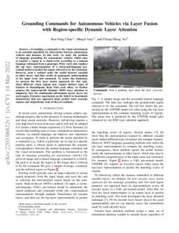 Grounding Commands for Autonomous Vehicles via Layer Fusion with
  Region-specific Dynamic Layer Attention