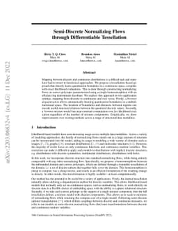 Semi-Discrete Normalizing Flows through Differentiable Tessellation