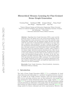 Hierarchical Memory Learning for Fine-Grained Scene Graph Generation