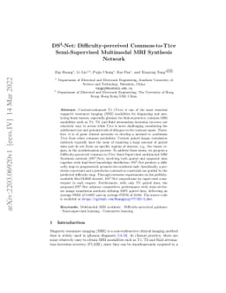 DS3-Net: Difficulty-perceived Common-to-T1ce Semi-Supervised Multimodal
  MRI Synthesis Network