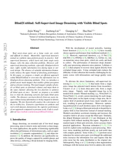 Blind2Unblind: Self-Supervised Image Denoising with Visible Blind Spots
