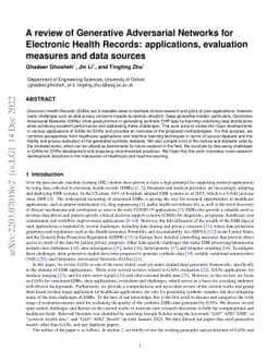 A review of Generative Adversarial Networks for Electronic Health
  Records: applications, evaluation measures and data sources