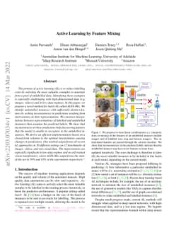 Active Learning by Feature Mixing