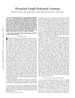 Privatized Graph Federated Learning