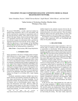 WSSAMNet: Weakly Supervised Semantic Attentive Medical Image
  Registration Network