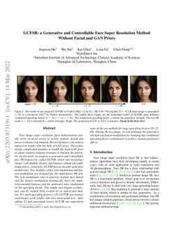 GCFSR: a Generative and Controllable Face Super Resolution Method
  Without Facial and GAN Priors