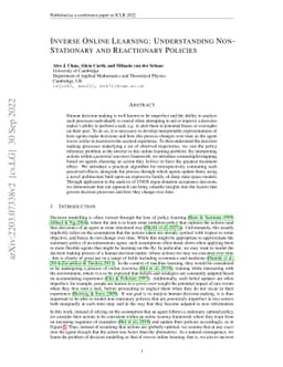 Inverse Online Learning: Understanding Non-Stationary and Reactionary
  Policies