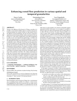 Enhancing crowd flow prediction in various spatial and temporal
  granularities