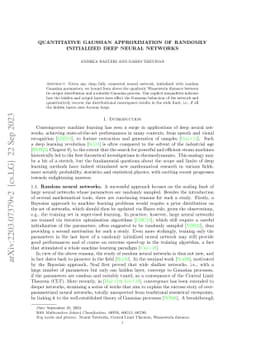Quantitative Gaussian Approximation of Randomly Initialized Deep Neural
  Networks