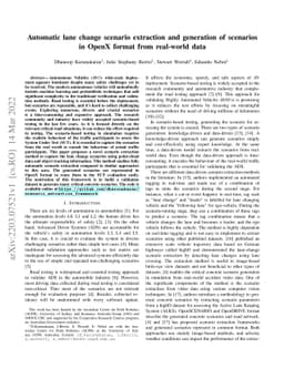 Automatic lane change scenario extraction and generation of scenarios in
  OpenX format from real-world data