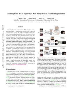 Learning What Not to Segment: A New Perspective on Few-Shot Segmentation
