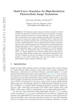 Multi-Curve Translator for High-Resolution Photorealistic Image
  Translation