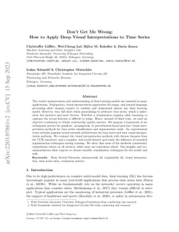 Don't Get Me Wrong: How to Apply Deep Visual Interpretations to Time
  Series