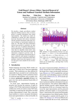 Gold Doesn't Always Glitter: Spectral Removal of Linear and Nonlinear
  Guarded Attribute Information