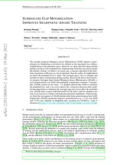 Surrogate Gap Minimization Improves Sharpness-Aware Training