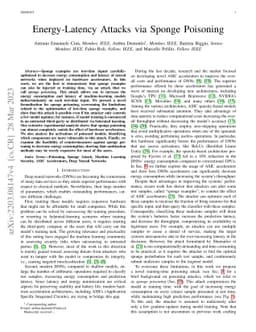 Energy-Latency Attacks via Sponge Poisoning