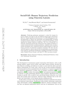 SocialVAE: Human Trajectory Prediction using Timewise Latents