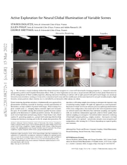 Active Exploration for Neural Global Illumination of Variable Scenes