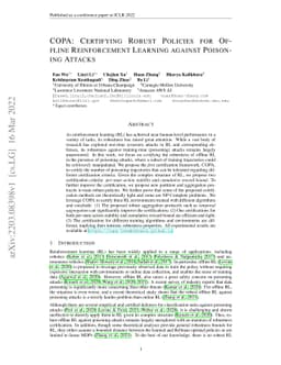COPA: Certifying Robust Policies for Offline Reinforcement Learning
  against Poisoning Attacks