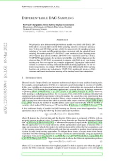 Differentiable DAG Sampling