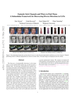 Fantastic Style Channels and Where to Find Them: A Submodular Framework
  for Discovering Diverse Directions in GANs
