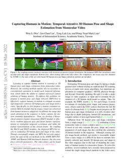 Capturing Humans in Motion: Temporal-Attentive 3D Human Pose and Shape
  Estimation from Monocular Video