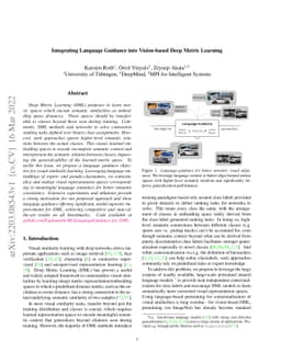 Integrating Language Guidance into Vision-based Deep Metric Learning