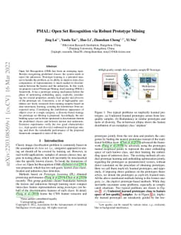 PMAL: Open Set Recognition via Robust Prototype Mining