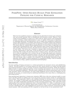 PosePipe: Open-Source Human Pose Estimation Pipeline for Clinical
  Research