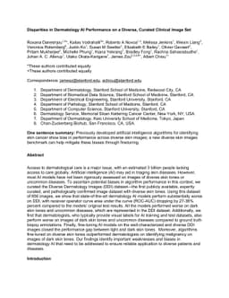 Disparities in Dermatology AI Performance on a Diverse, Curated Clinical
  Image Set