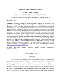 HybridNets: End-to-End Perception Network