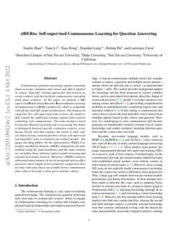 elBERto: Self-supervised Commonsense Learning for Question Answering