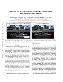 DetMatch: Two Teachers are Better Than One for Joint 2D and 3D
  Semi-Supervised Object Detection